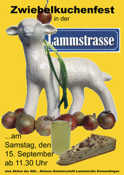 Zwiebelkuchen-Plakat